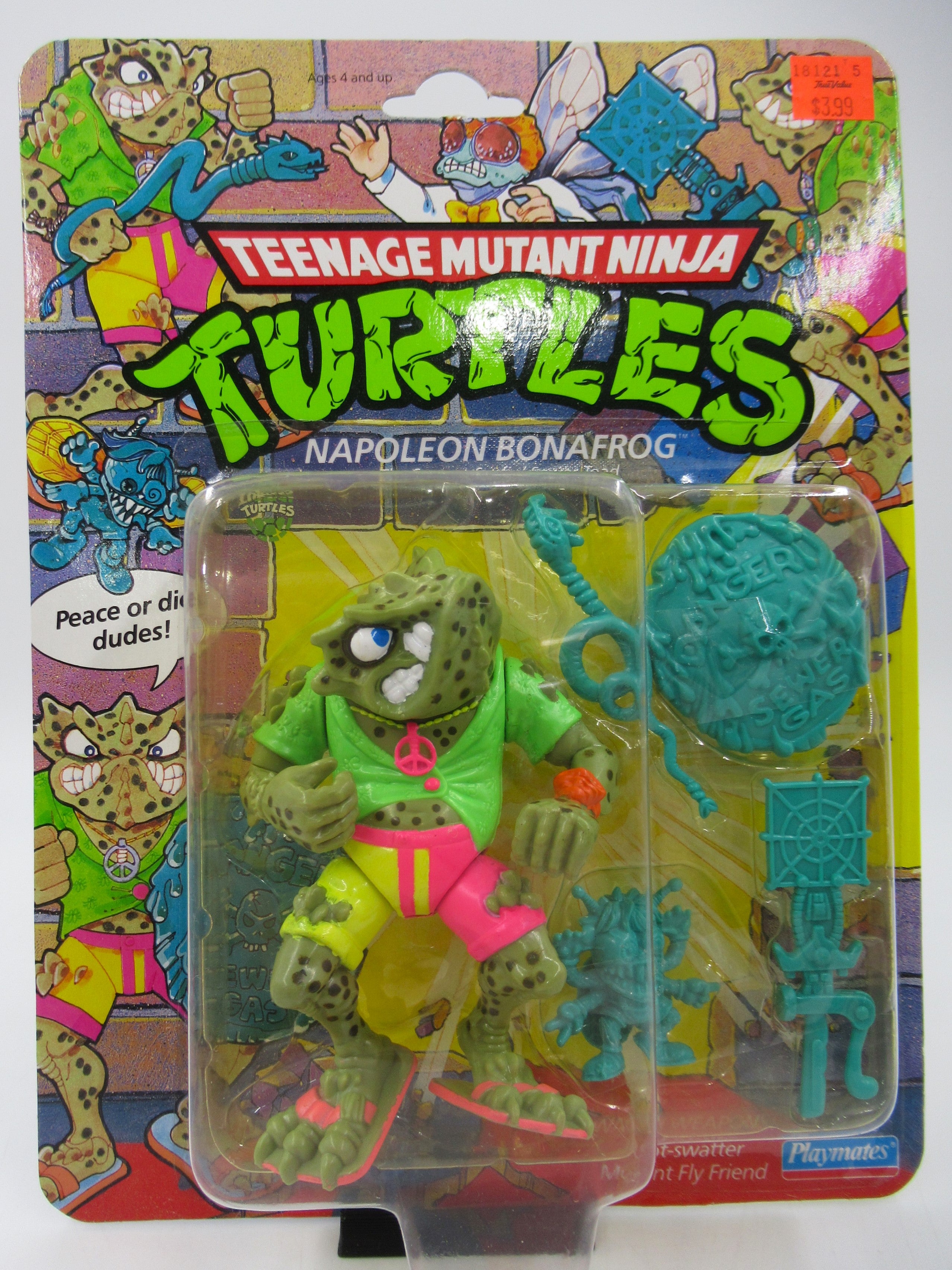Teenage Mutant Ninja Turtles Napoleon Bonafrog 4.5" Figure TMNTs - Playmates (1990)